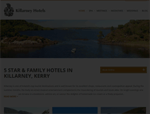 Tablet Screenshot of killarneyhotels.ie